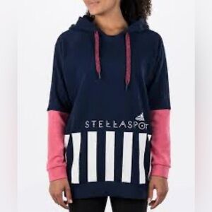 Stellas sport adidas Women's Navy and Pink Hoodie size S